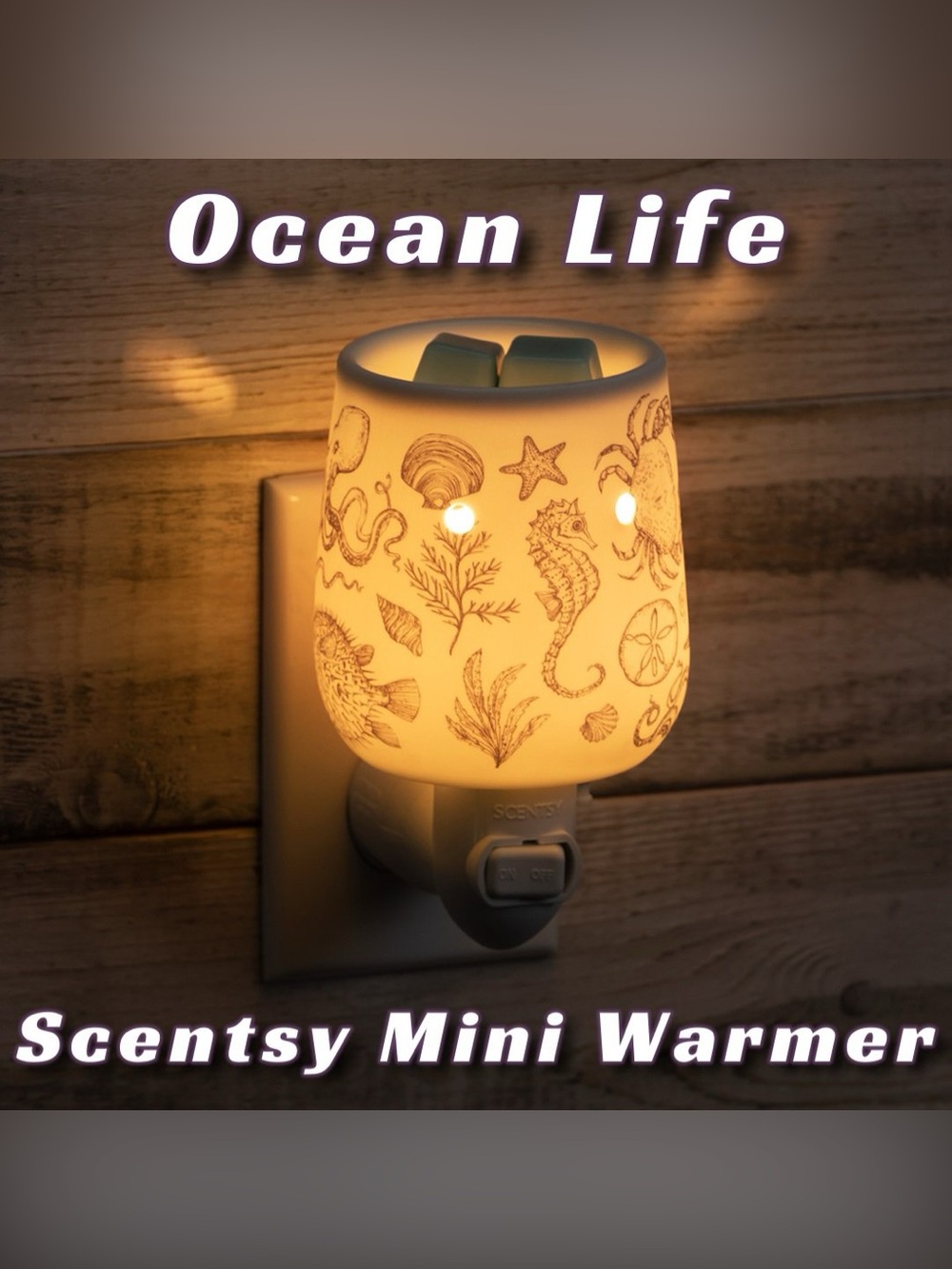"Ocean Life" Scentsy Mini Warmer - Brand New